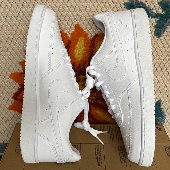 Nike Court Vision Low NEXT NATURE ‘Triple White’ Men’s sneakers - athletic shoes - Picture 14 of 16